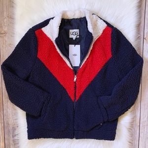 UGG Annalise Teddy Bear Chevron Jacket